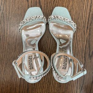 Badgely Mischka rhinestone heels